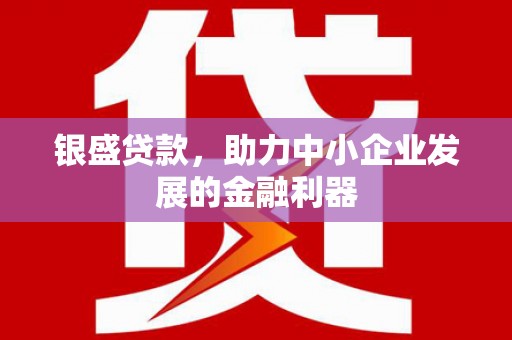 丘北银盛贷款，助力中小企业发展的金融利器