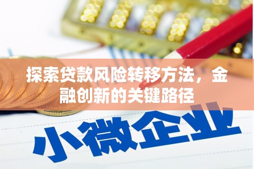 丘北探索贷款风险转移方法，金融创新的关键路径
