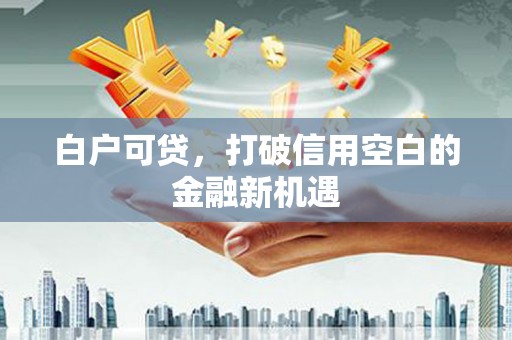 丘北白户可贷，打破信用空白的金融新机遇