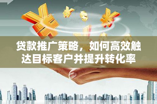 丘北贷款推广策略，如何高效触达目标客户并提升转化率