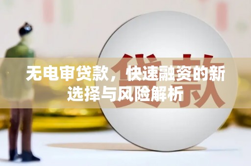 丘北无电审贷款，快速融资的新选择与风险解析