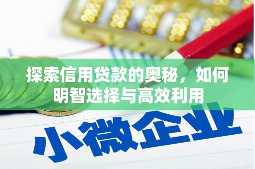 丘北探索信用贷款的奥秘，如何明智选择与高效利用