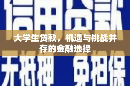 丘北大学生贷款，机遇与挑战并存的金融选择