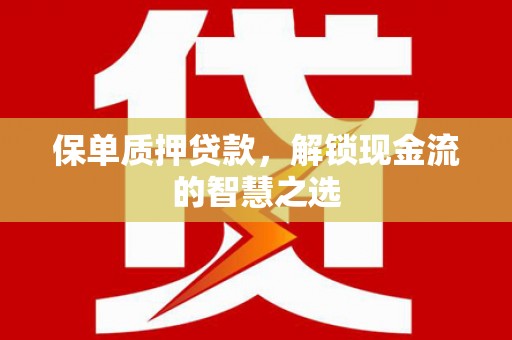 丘北保单质押贷款，解锁现金流的智慧之选